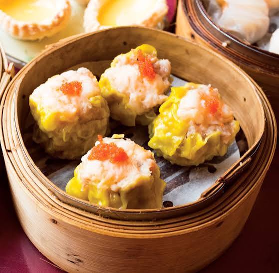 Steamed dim sum selection