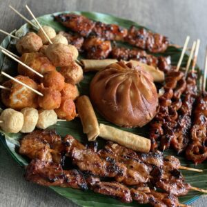 Filipino Catering Tray - Pork/Chicken BBQ Skewers